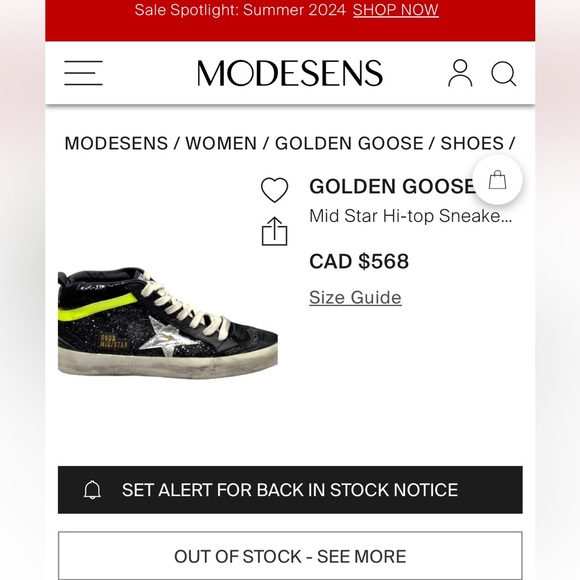 Golden Goose ladies mid star sneakers 38 - Picture 5 of 6